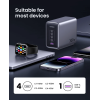 Мережевий зарядний пристрій Ugreen CD333 300W 4xUSB-C/1xA Gey