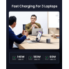 Мережевий зарядний пристрій Ugreen CD333 300W 4xUSB-C/1xA Gey