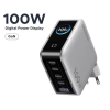 Мережевий зарядний пристрій UGREEN X773 Nexode Pro 100W GaN (5 портів, Smart Display)