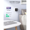 Зарядний пристрій UGREEN CD224 GaN X 65W 4-портовий (3×USB-C + USB-A) PD/QC Black