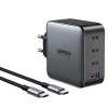 Мережевий зарядний пристрій UGREEN CD226 100W GaN Fast Charger (3xUSB-C + 1xUSB-A) з кабелем (90575)