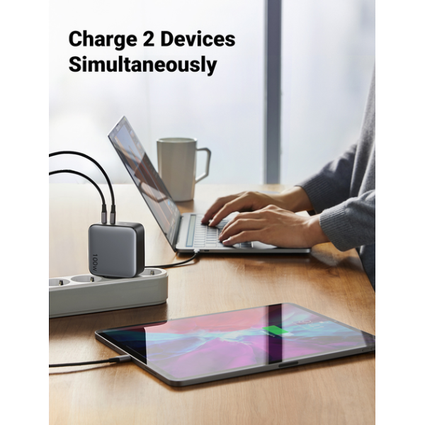 Зарядний пристрій UGREEN CD254 100W Smart Charger EU