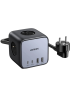 Зарядний пристрій UGREEN CD268 DigiNest Cube 65W (2xUSB-C + 2xUSB-A, 3xAC) з підтримкою GaN III