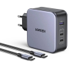 Зарядний пристрій Ugreen CD289 Nexode Pro GaN 140Вт 3-in-1 Fast Charger with Cable