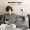 Зарядний пристрій UGREEN Nexode CD294 GaN II 45W Charger (2×USB-C, PD3.0, QC4.0) EU