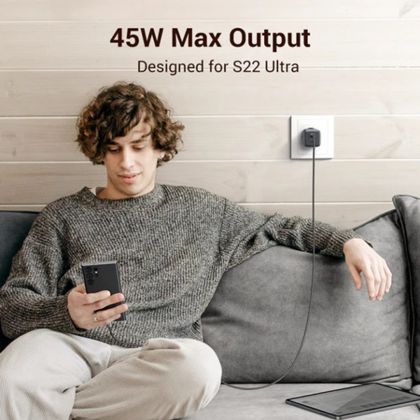 Зарядний пристрій UGREEN Nexode CD294 GaN II 45W Charger (2×USB-C, PD3.0, QC4.0) EU