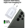 Зарядний пристрій UGREEN Nexode CD294 GaN II 45W Charger (2×USB-C, PD3.0, QC4.0) EU
