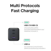 Зарядний пристрій UGREEN X515 GaN 30W Fast Charger (3-портовий, USB-C x2 + USB-A)