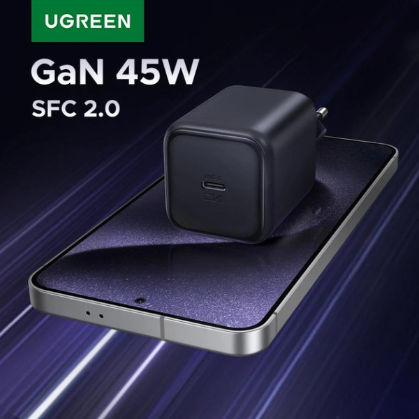 Зарядний пристрій UGREEN X524 45W GaN PD3.0 / QC3.0 Quick Charge Black 