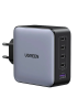 Зарядний пристрій Ugreen X563 100W 5-Port GaN Fast Charger 4C1A, Space Gray