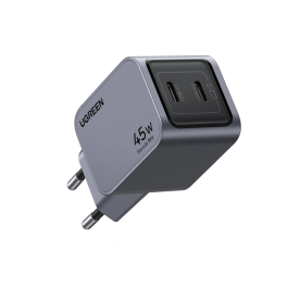 Мережевий зарядний пристрій UGREEN X707 GaN Charger 45W, 2xUSB-C PD3.0/QC4.0