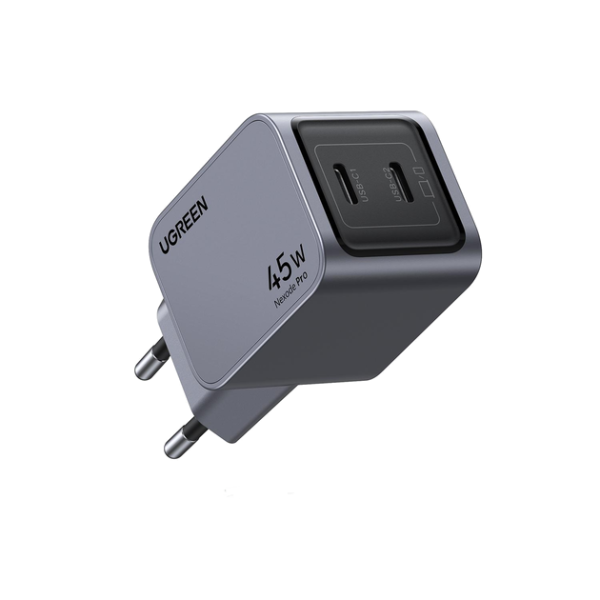 Мережевий зарядний пристрій UGREEN X707 GaN Charger 45W, 2xUSB-C PD3.0/QC4.0