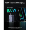 Зарядний пристрій Ugreen X757 Nexode Pro 100W GaN Charger Mini USB-C з 3 портами Grey