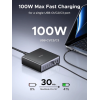 Зарядний пристрій UGREEN X766 200W GaN 8-портовий (6×USB-C + 2×USB-A), Black