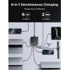 Зарядний пристрій UGREEN X766 200W GaN 8-портовий (6×USB-C + 2×USB-A), Black