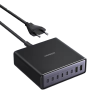 Зарядний пристрій UGREEN X766 200W GaN 8-портовий (6×USB-C + 2×USB-A), Black