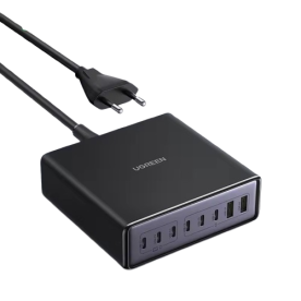 Зарядний пристрій UGREEN X766 200W GaN 8-портовий (6×USB-C + 2×USB-A), Black