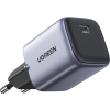 Зарядний пристрій UGREEN CD319 USB-C GaN Fast Charger 30W EU (Space Gray)