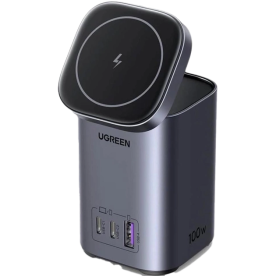 Зарядний пристрій UGREEN CD342 100W 2-in-1 GaN Charging Station EU (Space Gray)