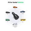 Автомобільний зарядний пристрій UGREEN CD239 Car Charger 63W Max (Black)
