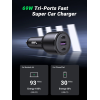 Автомобільний зарядний пристрій UGREEN CD239 Car Charger 63W Max (Black)