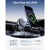 Автомобильный держатель с беспроводной зарядкой UGREEN MagFlow Pro 25W MagSafe Qi2.2 с бесшумным вентилятором (TEC)