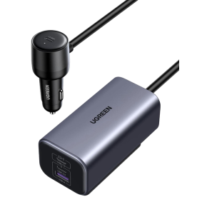 Автомобильное зарядное устройство для UGREEN 130W Fast Car Charger 4-Port USB-C PD GaN