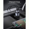 Автомобільний зарядний пристрій Ugreen CD213 36W 2xUSB Type-C PD Fast Car Charger Grey (70594)
