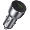 Автомобільний зарядний пристрій Ugreen CD213 42.5W USB Type-C PD + USB-A QC Fast Car Charger Gray (60980)