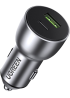 Автомобільний зарядний пристрій Ugreen CD213 42.5W USB Type-C PD + USB-A QC Fast Car Charger Gray (60980)