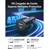 Автомобильное зарядное устройство UGREEN CD239 2×USB-C + USB-A 63 Вт
