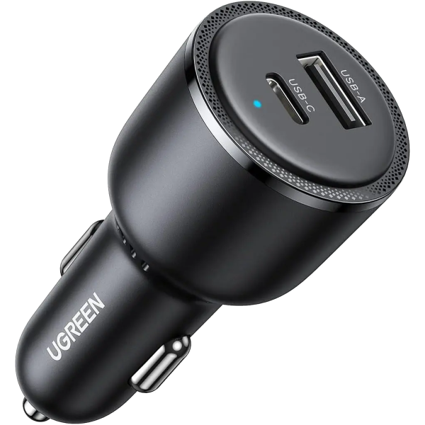 Автомобильное зарядное устройство UGREEN CD239 2×USB-C + USB-A 63 Вт
