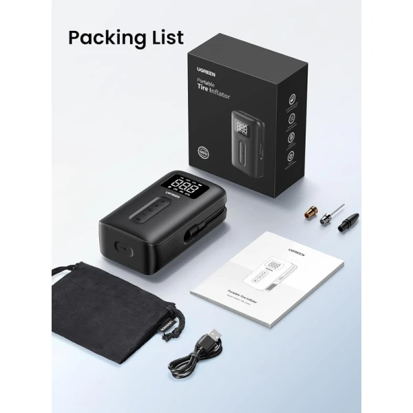 Автомобільний насос UGREEN CD259 Portable Tire Inflator