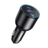 Автомобільний зарядний пристрій 130W UGREEN CD293 (90413) USB-C адаптер PD + QC 2C1A Black