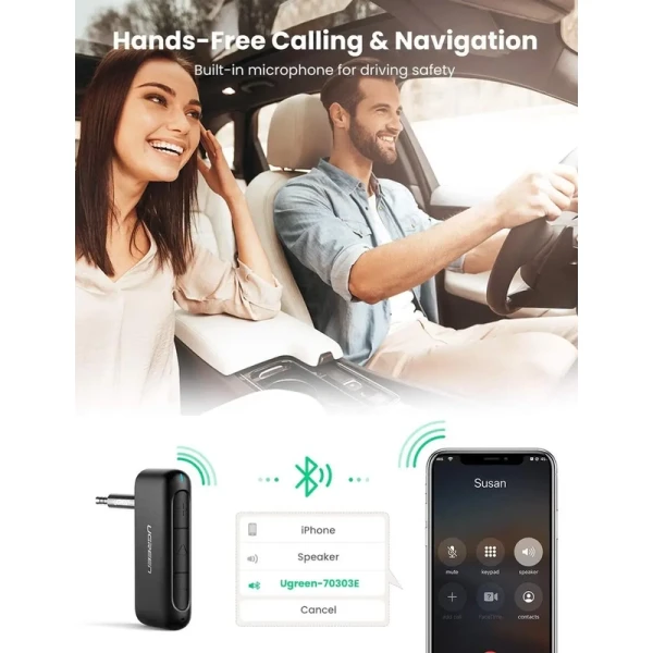 Bluetooth-ресивер UGREEN CM276 Bluetooth 5.0 Receiver Audio Adapter