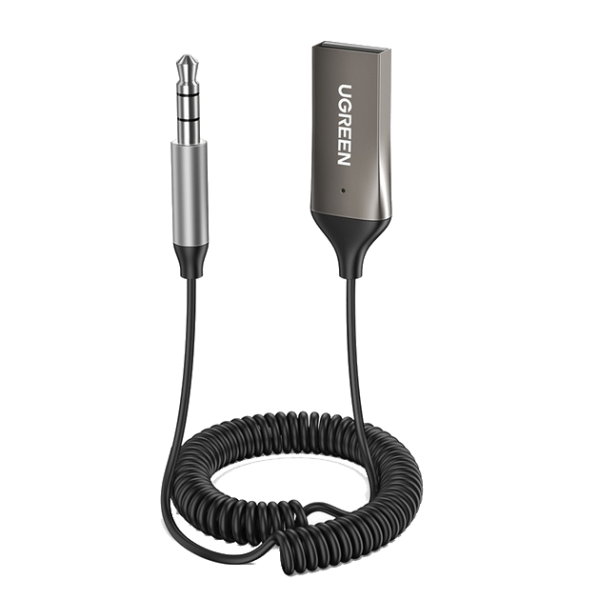 Bluetooth-ресивер UGREEN CM309 Bluetooth Car Receiver Aux with Mic (Space Gray)