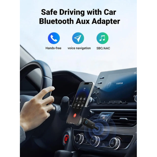 Bluetooth-адаптер бездротовий UGREEN CM403 AUX 3.5 мм 2 в 1 (приймач + передавач)