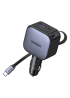 Автомобільний зарядний пристрій UGREEN EC603 90W з висувним кабелем USB-C