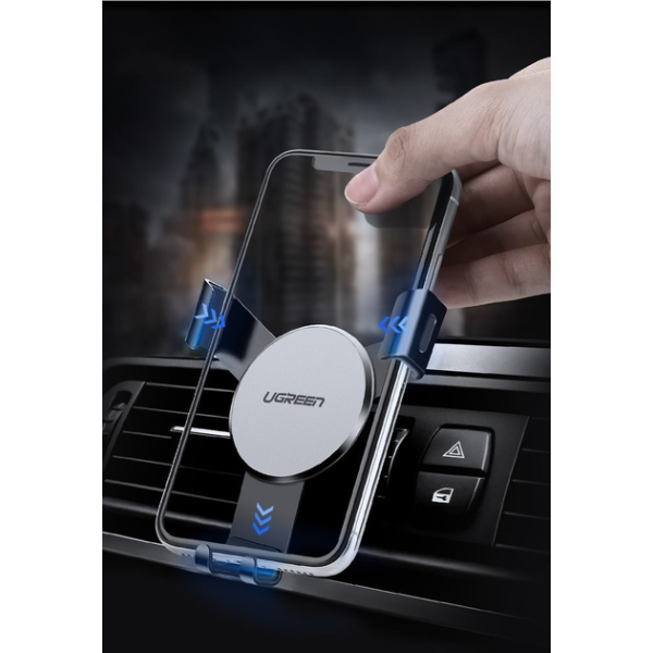 Автотримач UGREEN LP130 Gravity Air Vent Mount Phone Holder (Space Gray)