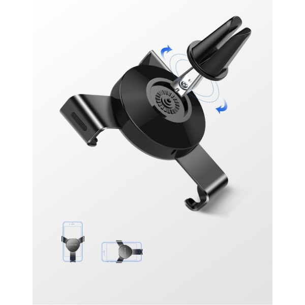 Автотримач UGREEN LP130 Gravity Air Vent Mount Phone Holder (Space Gray)
