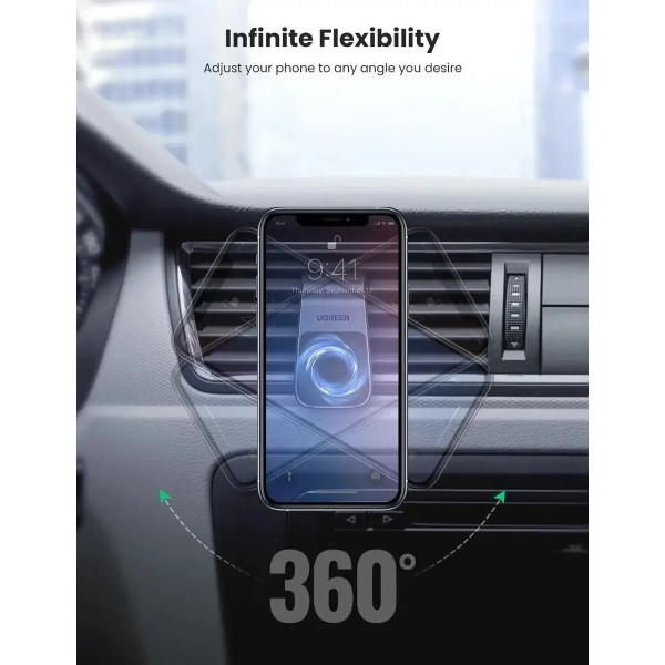 Автотримач для телефона UGREEN LP290 Waterfall Magnetic Phone Holder