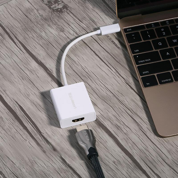 Адаптер Ugreen USB Type-C to HDMI 4K Adapter White (40273)