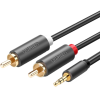 Кабель UGREEN AV102 3.5mm Male to 2xRCA Male Audio Cable Black