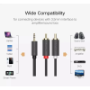 Кабель UGREEN AV102 3.5mm Male to 2xRCA Male Audio Cable Black