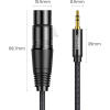 Кабель Ugreen AV182 3.5mm Male to XLR Female Black