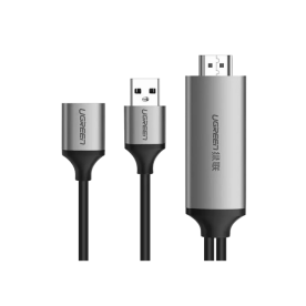 Конвертер-адаптер UGREEN CM151 USB to HDMI Digital AV Adapter 1.5 м (Gray)