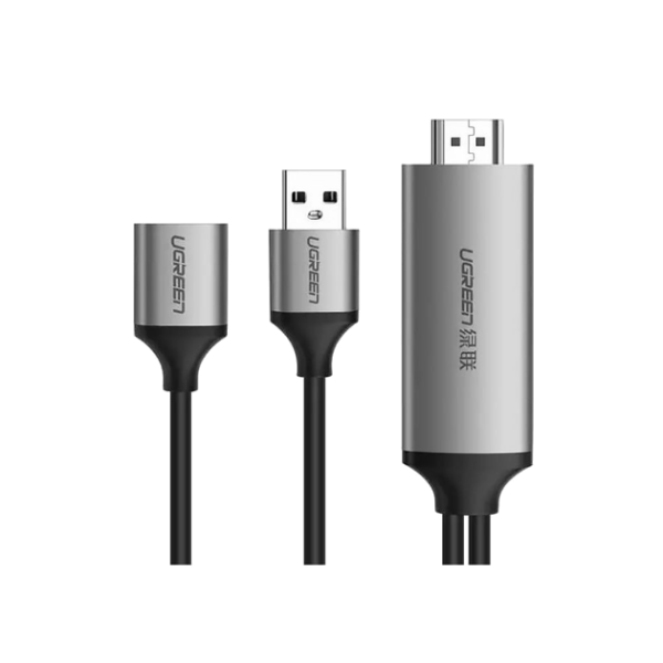 Конвертер-адаптер UGREEN CM151 USB to HDMI Digital AV Adapter 1.5 м (Gray)