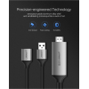 Конвертер-адаптер UGREEN CM151 USB to HDMI Digital AV Adapter 1.5 м (Gray)