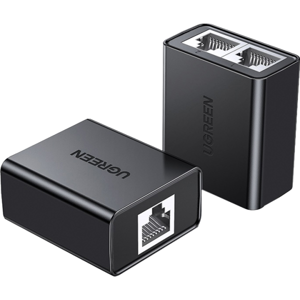 Мережеві конектори-спліттери UGREEN CM210 RJ-45 1-to-2 Ethernet Converter, 2 шт, Black
