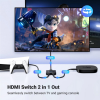 Спліттер-перемикач HDMI 2.0 UGREEN CM217, 2-в-1, двонаправлений, 4K@60Hz, чорний